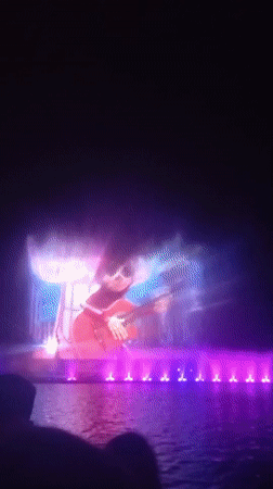 Disney Pixar water projection show lights up Wrocław waterfront