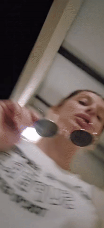 Woman documents evening in Podgorica with selfies and pet footage