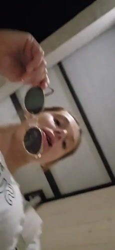 Woman documents evening in Podgorica with selfies and pet footage