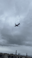 Aircraft Landing Approach Witnessed Over Sofia Bulgaria
