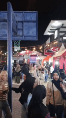 Pacitan's streets alive with night market energy and food stalls