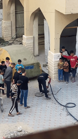 Daily life documented in Khan Yunis refugee camp area