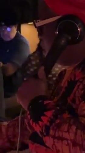 Early morning DJ set captured at Miami bar