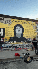 Viktor Tsoi mural spotted on graffiti-covered Moscow wall