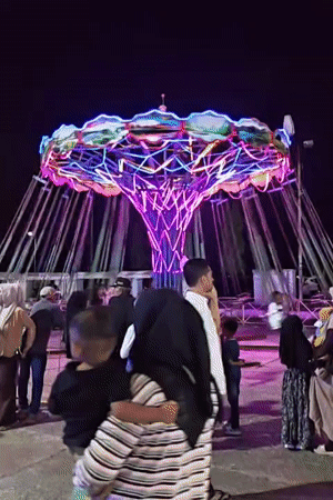 Lhokseumawe carnival lights up the night with rides and color