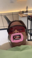 Late-night dental procedure documented in Denpasar clinic