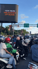 Morning street traffic and chocolate shop activity documented