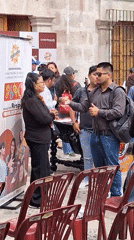 Adaptive sports event held in historic Arequipa courtyard