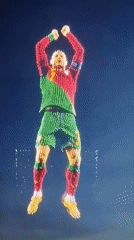 Drone show and light sculpture honor a #7 soccer player