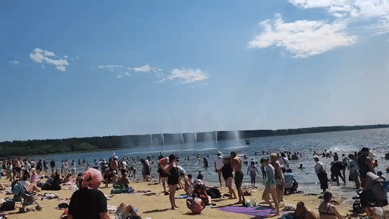 Summer festival and beach day in full swing in Petropavl
