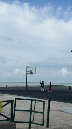 Everyday coastal life captured along Batumi's Black Sea waterfront