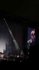 Masked performer draws crowds at nighttime Mexico City concert