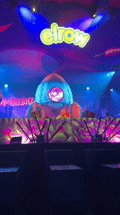 Space-themed Elrow DJ set performs in Sofia, Bulgaria