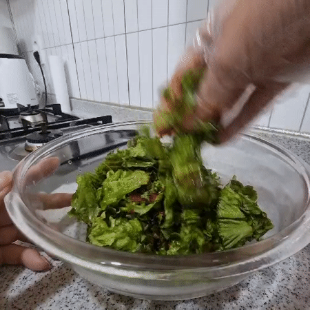 Home cooking and a curious toddler in a South Korean kitchen