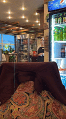 Partially eaten meal observed at Khimki restaurant table
