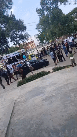 Public rally with banners draws crowds in Lagos