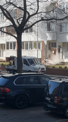 Smoke reported from building entrance in Liepaja, Latvia