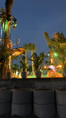 Night performance captured at outdoor venue in North Kuta