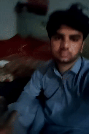 Man recorded indoors in residential setting in Wazīr, Pakistan