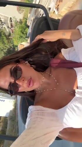 Golf cart pause in Bodrum, summer style on display