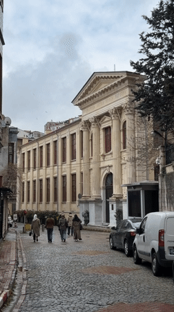 Historic Greek Orthodox school building documented in Istanbul