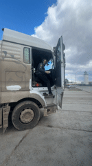 Truck driver observed in white semi in Votkinsk