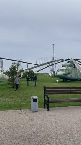 Visitors tour Soviet military museum displays in Tolyatti