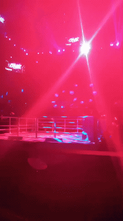 Combat sports event staged at illuminated Bangkok arena