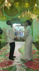 Wedding celebration dancing captured in decorated Abuja venue