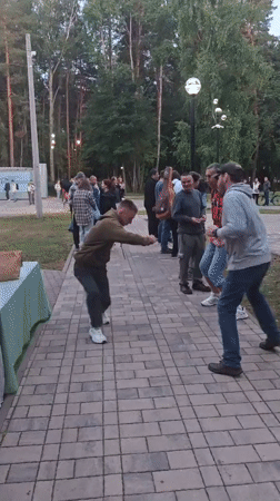 Live music and street fair in Dubna, Russia