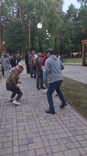 Live music and street fair in Dubna, Russia
