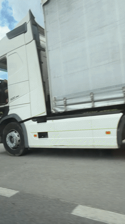 Safety inspectors examine gas tanker truck in Bulgaria