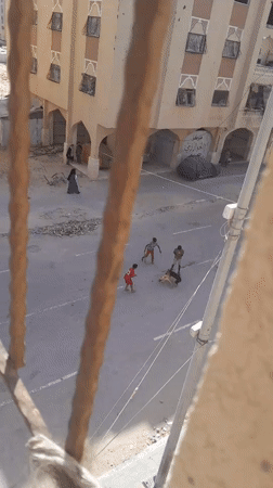 Daily life inside a crowded displacement camp in al-Qarara