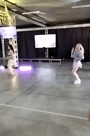 Women hold dance session in industrial space, Ivano-Frankivsk