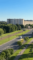 Aerial views and street life captured in sunny Minsk