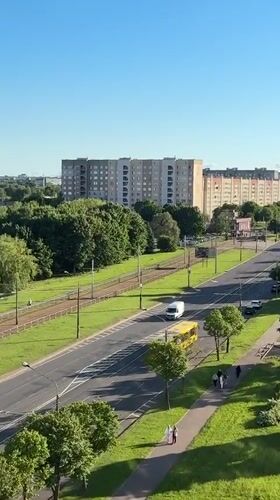 Aerial views and street life captured in sunny Minsk