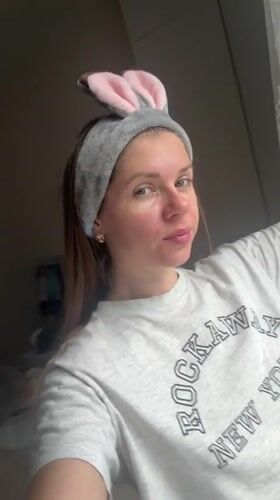 Woman in bunny ear headband spotted in Batumi