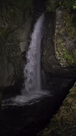 Evening waterfall visit documented in Kostenets, Bulgaria