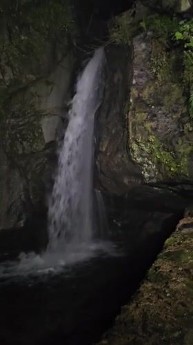Evening waterfall visit documented in Kostenets, Bulgaria