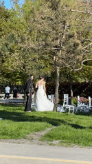Wedding celebration and daily life captured in Batumi parks