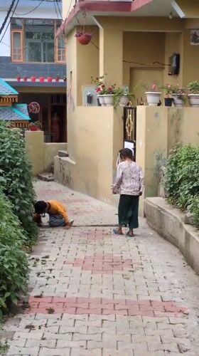 Daily life moments captured across Naddi village, India