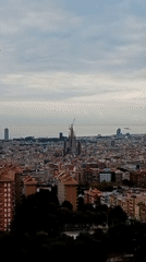 Dawn time-lapse captures Sagrada Familia construction progress in Barcelona
