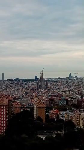 Dawn time-lapse captures Sagrada Familia construction progress in Barcelona