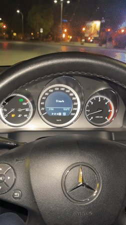 Night drive captured on video in Varna, Bulgaria