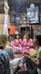 Bhajan kirtan session at a Mandi temple, Himachal Pradesh