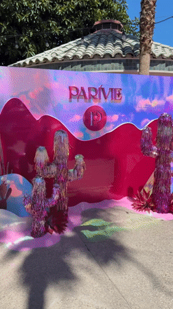 Pink Paradise floats spotted at La Quinta resort pool