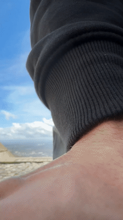 Tourist performs backflip, takes selfie at Bulgarian monument