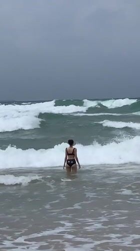 Early morning beach activity captured in Ahangama, Sri Lanka