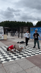 Breakdancers hit the mat at VK Fest in Saint Petersburg