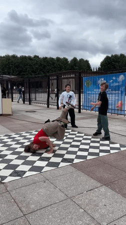 Breakdancers hit the mat at VK Fest in Saint Petersburg